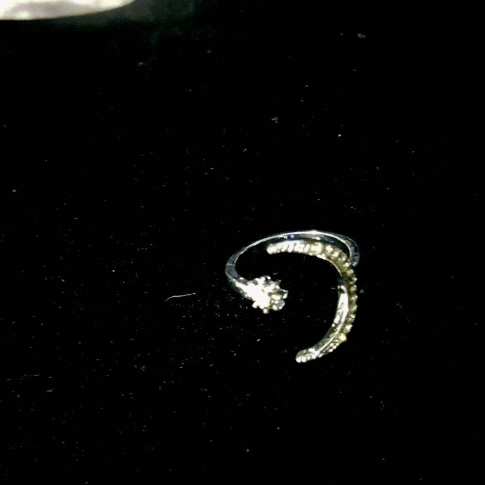 Sun, Moon, Stars Sterling Silver Ring 8